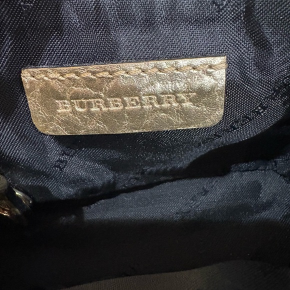 Burberry Black and Gold Leather Pouch - Picture 9 of 10